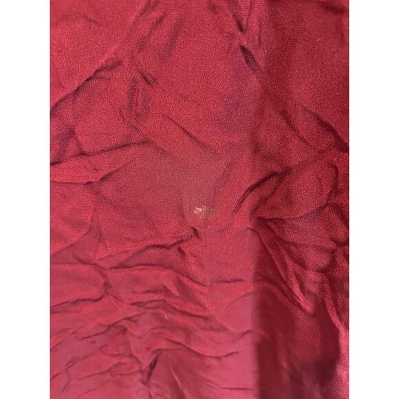 Tibi Blouse Women XS Burgundy Long Sleeve Lightweight Top - Picture 4 of 5